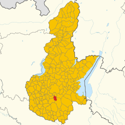 Map of Montirone (Province of Brescia, region Lombardy, Italy 2024)